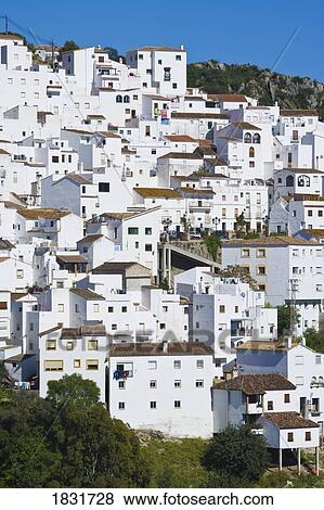 Stock Photo - Casares, Malaga Province, Costa del Sol, Spain, Europe . Fotosearch