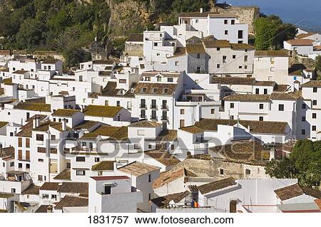 Stock Photo - Casares, Malaga Province, Spain, Europe . Fotosearch