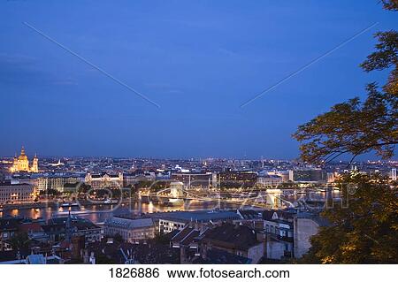 Stock Photograph - Castle Hill, Buda side of Central Budapest, Capital of Hungary, Europe . Fotosearch
