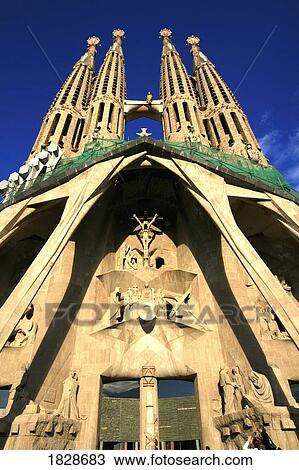 Cathedral Sagrada Familia in Barcelona, Spain View Large Photo Image Stock Image - Cathedral Sagrada Familia in Barcelona, Spain. Fotosearch