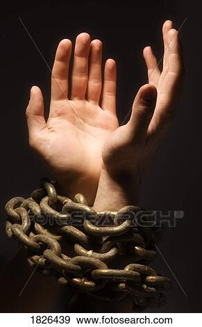 Chained hands View Large Photo Image Stock Photo - Chained hands. Fotosearch