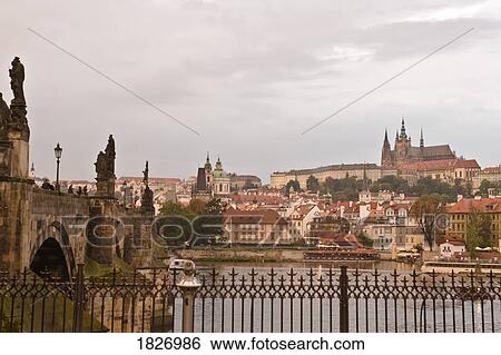 Charles bridge in Prague, Czech Republic, Europe View Large Photo Image Stock Photograph - Charles bridge in Prague, Czech Republic, Europe. Fotosearch