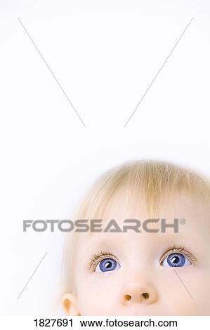 Stock Image - Child's face. Fotosearch
