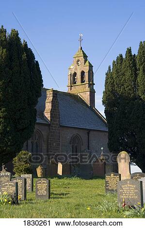 Church with cemetery, Lake District, Cumbria, England View Large Photo Image Stock Image - Church with cemetery, Lake District, Cumbria, England. Fotosearch