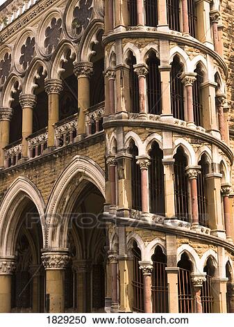 Stock Image - Close up of building, Bombay, India. Fotosearch