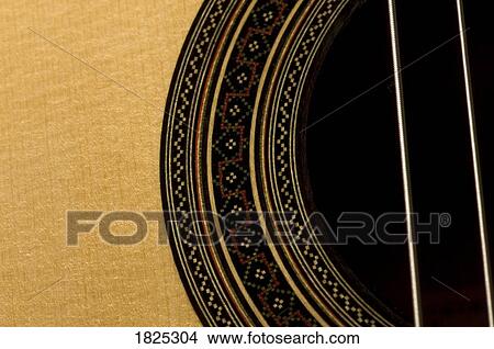 Picture - Close up of guitar strings. Fotosearch