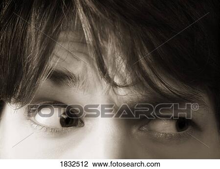 Close Up Of Man Looking Sideways View Large Photo Image Stock Image - Close Up Of Man Looking Sideways. Fotosearch