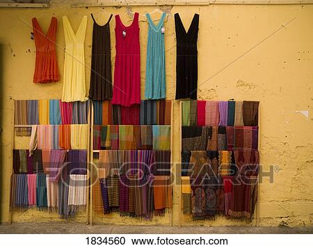Clothes for sale, Katakolon, Greece View Large Photo Image Stock Image - Clothes for sale, Katakolon, Greece . Fotosearch