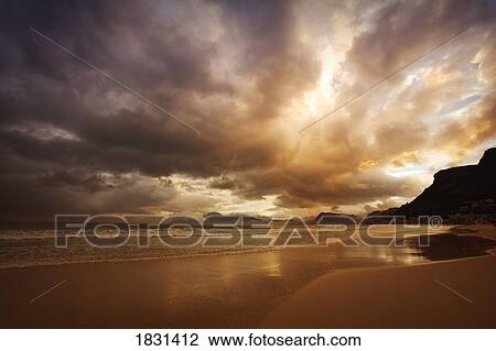 Cloudy skies over ocean, South Africa View Large Photo Image Stock Image - Cloudy skies over ocean, South Africa. Fotosearch