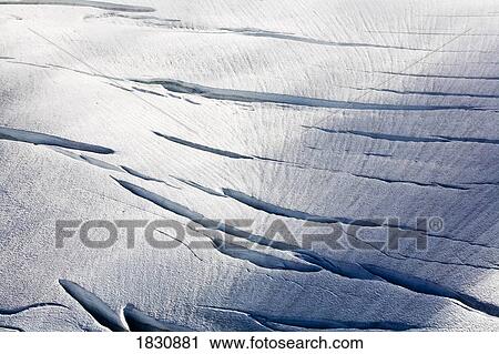 Stock Image - Cracks in the ice. Fotosearch