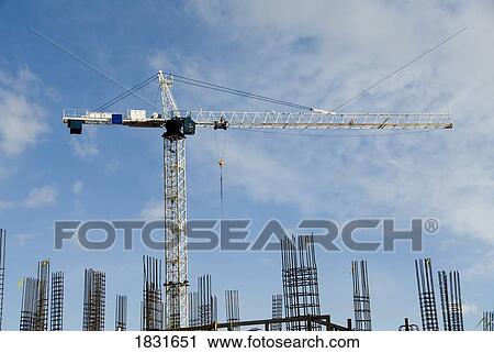 Crane at work View Large Photo Image Stock Image - Crane at work. Fotosearch