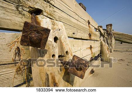 Derelict wooden fence at the beach View Large Photo Image Picture - Derelict wooden fence at the beach. Fotosearch