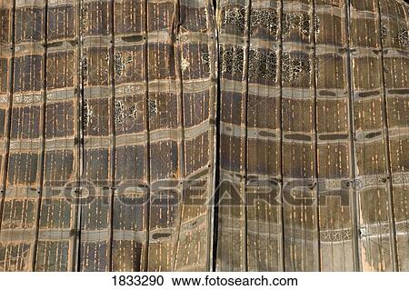Stock Image - Detail of burnt building. Fotosearch