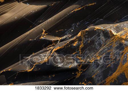 Stock Image - Detail of burnt building. Fotosearch