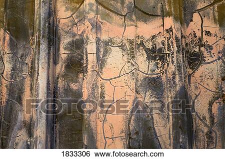 Stock Photograph - Detail of burnt building. Fotosearch