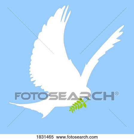 Stock Photography - Dove and olive branch. Fotosearch