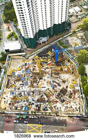Downtown construction, Capital of Malaysia, Kuala Lumpura, Southeast Asia View Large Photo Image Stock Photo - Downtown construction, Capital of Malaysia, Kuala Lumpura, Southeast Asia . Fotosearch