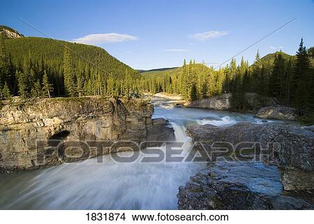 Elbow Falls, Kananaskis, Alberta, Canada View Large Photo Image Picture - Elbow Falls, Kananaskis, Alberta, Canada. Fotosearch