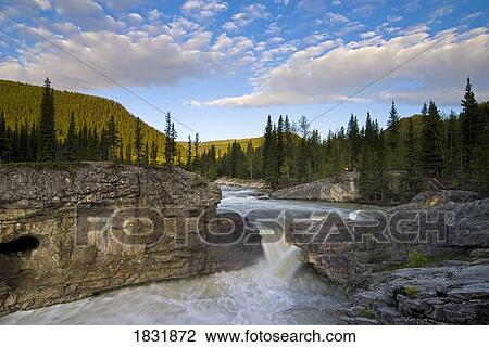 Elbow Falls, Kananaskis, Alberta, Canada View Large Photo Image Stock Image - Elbow Falls, Kananaskis, Alberta, Canada. Fotosearch
