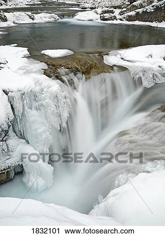 Stock Image - Elbow Falls, Kananaskis, Alberta, Canada. Fotosearch