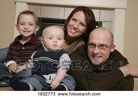 Stock Image - Family portrait. Fotosearch