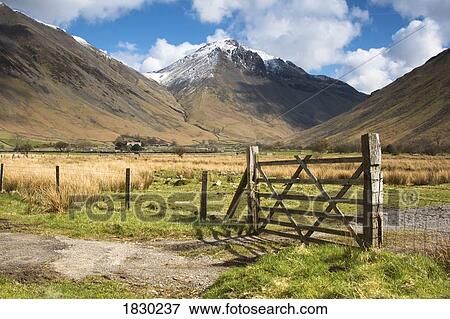 Fence in farmland View Large Photo Image Stock Photo - Fence in farmland. Fotosearch