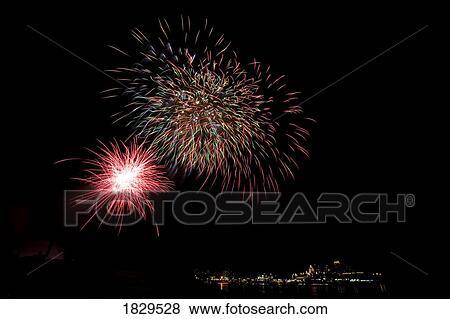 Fireworks Display, Canada Day, Inner Harbour, Victoria, British Columbia, Canada View Large Photo Image Stock Photo - Fireworks Display, Canada Day, Inner Harbour, Victoria, British Columbia, Canada. Fotosearch