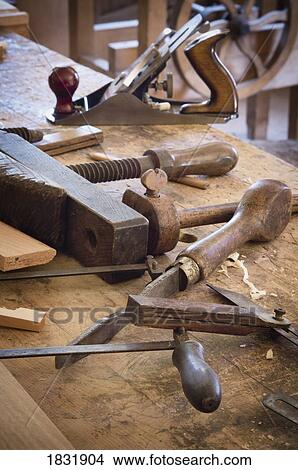 Fort Edmonton, Alberta, Canada, antique woodworking tools View Large Photo Image Picture - Fort Edmonton, Alberta, Canada, antique woodworking tools. Fotosearch