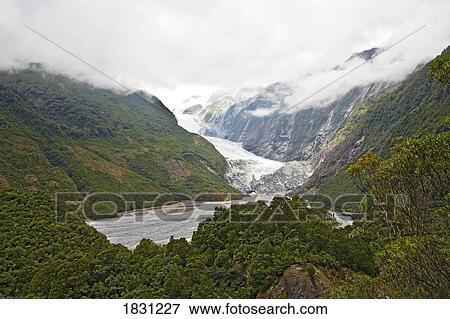 Franz Josef Glacier, New Zealand View Large Photo Image Stock Photo - Franz Josef Glacier, New Zealand. Fotosearch