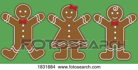 Gingerbread people View Large Photo Image Picture - Gingerbread people. Fotosearch