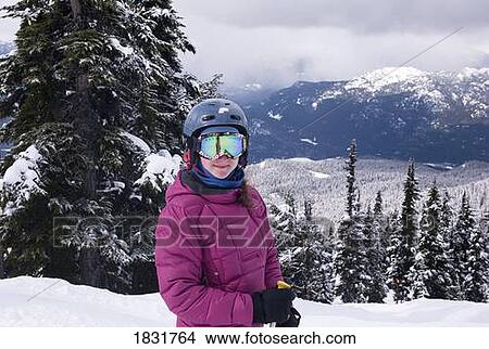 Picture - Girl in winter clothes. Fotosearch