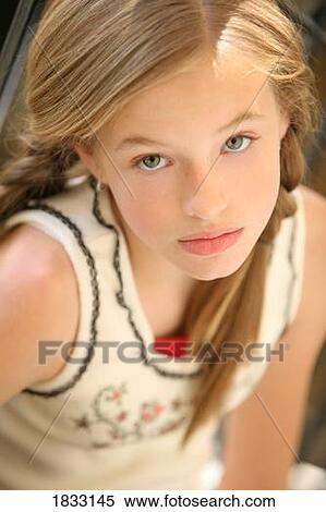 Stock Photography - Girl with braids. Fotosearch