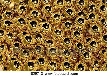 Gold Christmas baubles View Large Photo Image Stock Image - Gold Christmas baubles. Fotosearch