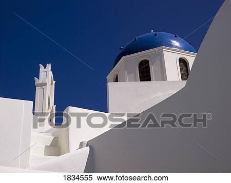 Greek architecture, Santorini, Greece View Large Photo Image Stock Photography - Greek architecture, Santorini, Greece . Fotosearch