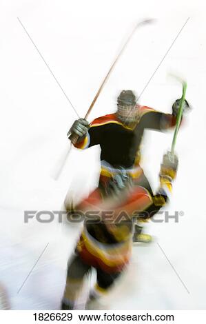 Stock Photo - Hockey players celebrating. Fotosearch