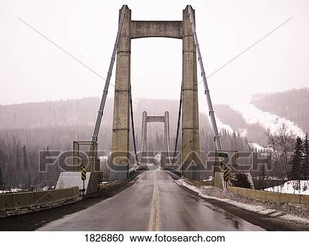 Hudson's Hope Suspension Bridge, Peace River Regional District, British Columbia, Canada View Large Photo Image Stock Image - Hudson's Hope Suspension Bridge, Peace River Regional District, British Columbia, Canada. Fotosearch