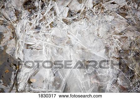Ice on creek View Large Photo Image Stock Photo - Ice on creek. Fotosearch