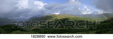 Ladies View, Killarney National Park, Co Kerry with Rainbow View Large Photo Image Stock Image - Ladies View, Killarney National Park, Co Kerry with Rainbow. Fotosearch