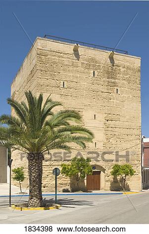 Large tower of the Torreón del Castillo del Hornillo, La Rambla, Córdoba, Andalucia, Spain View Large Photo Image Stock Photo - Large tower of the Torreón del Castillo del Hornillo, La Rambla, Córdoba, Andalucia, Spain. Fotosearch