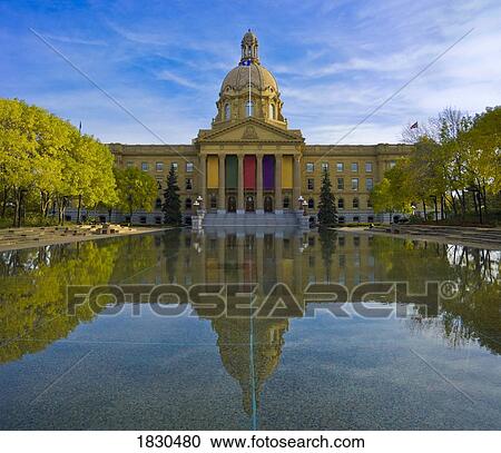 Stock Image - Legislative buildings, Edmonton, Alberta, Canada. Fotosearch