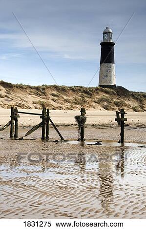 Lighthouse, Humberside, England View Large Photo Image Stock Photography - Lighthouse, Humberside, England. Fotosearch