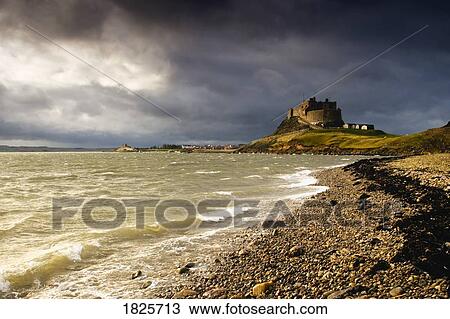 Lindisfarne Castle, Holy Island, Berwick-Upon-Tweed, Northumberland, England View Large Photo Image Stock Image - Lindisfarne Castle, Holy Island, Berwick-Upon-Tweed, Northumberland, England. Fotosearch