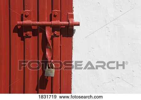 Stock Photo - Locked gate . Fotosearch