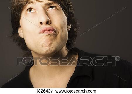 Stock Photo - Man with silly face. Fotosearch