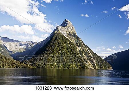 Stock Image - Milford Sound, New Zealand. Fotosearch
