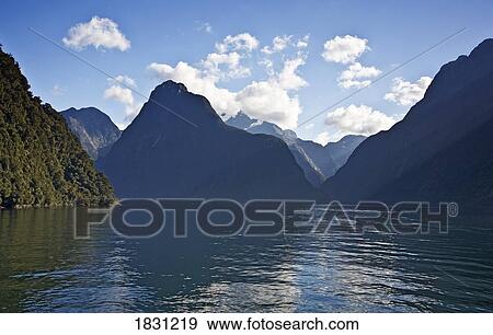 Stock Photo - Milford Sound, New Zealand. Fotosearch