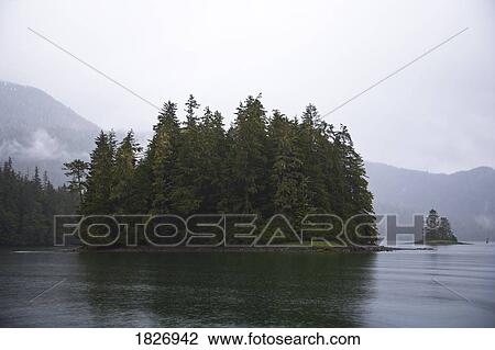 Stock Image - Mitkov Island, Southeast Alaska, Inside Passage, USA. Fotosearch