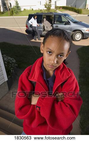 Stock Image - Mother and daughter fighting. Fotosearch