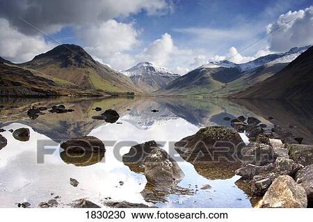 Mountains and lake, Lake District, Cumbria, England View Large Photo Image Stock Image - Mountains and lake, Lake District, Cumbria, England. Fotosearch
