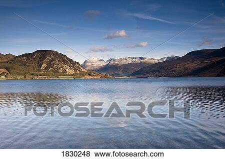 Mountains and lake, Lake District, Cumbria, England View Large Photo Image Stock Photo - Mountains and lake, Lake District, Cumbria, England. Fotosearch